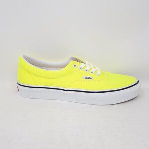 Vans Era Neon Yellow Lemon White Skate Authentic Shoe Sneaker Womens US Size NEW